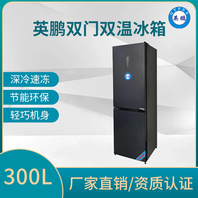 英鹏双门双温冷藏冰箱300L