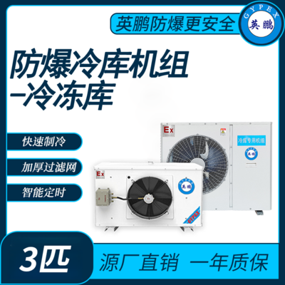 防爆冷库机组-冷冻库3匹